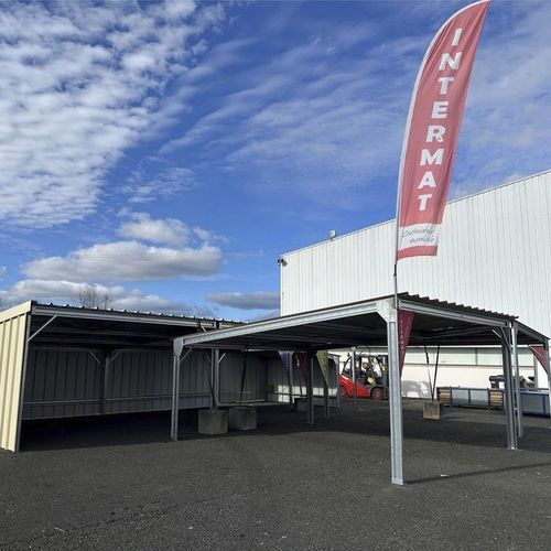 Bâtiment modulaire - Intermat Mekabat - agricole / d'exposition / charpente en acier