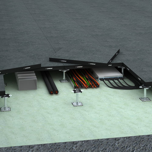 Revêtement de sol en céramique - CERAMIN®  - Lindner Group - en matériaux composites / antidérapant / imperméable