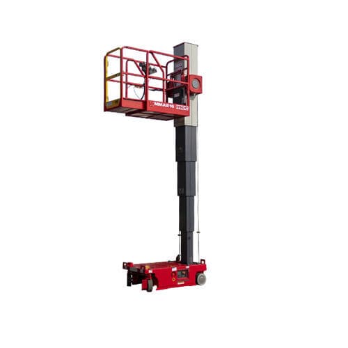 Nacelle à mât vertical alimentée par batterie - MMAE16 - MEC AERIAL WORK PLATFORMS - à roues / roulante / pour usage intérieur et extérieur