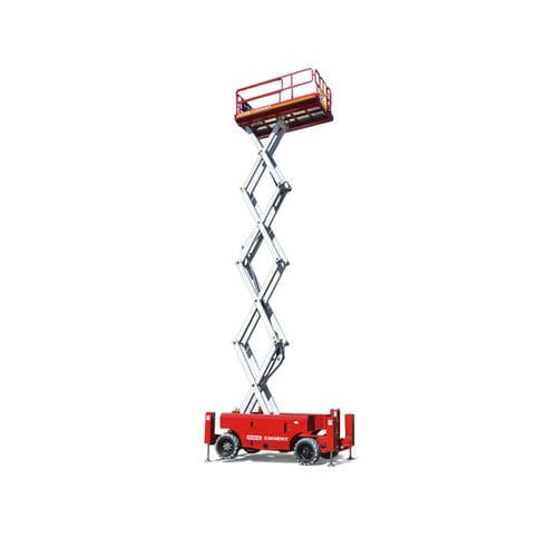 Nacelle élévatrice à ciseaux pour terrain difficile - 3369ERT - MEC AERIAL WORK PLATFORMS - à roues / alimentée par batterie / autonivelante