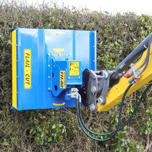 Tête de débroussailleuse pour mini-pelles - FH80 - Slanetrac Engineering Ltd. - hydraulique