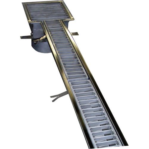 Caniveau en acier inox - Schweyer - avec pente / sur mesure
