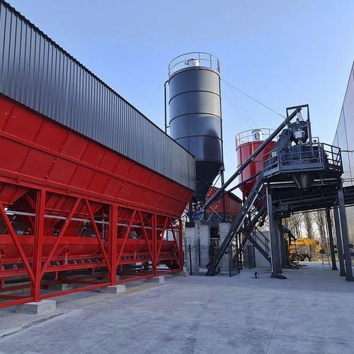 Centrale à béton stationnaire - BP series - S.R. Prometal - à 2 axes / à godet