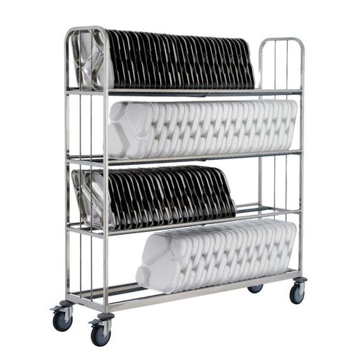 Chariot de stockage - GC-rollbandejasEuro - Grupo Carmelo - en acier inoxydable / à roulettes