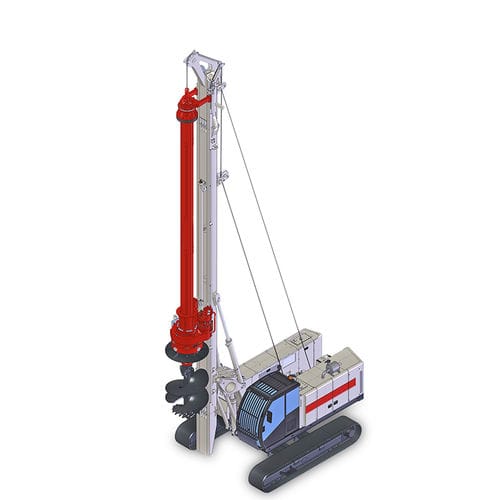 Foreuse de pieux de fondation - CH 300 - Comacchio - rotative