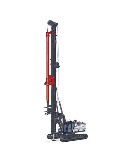Enfonce-pieux cylindrique - CH 23 - Comacchio - monté sur excavateur