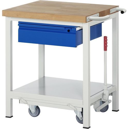 Établi en hêtre - 05-8001I6-077R4F.11 - RAU - pour atelier / à tiroir / à compartiments