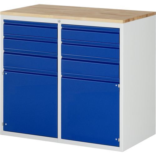 Armoire de stockage - 03-LL7.2.2I-B.11 - RAU - au sol / à 6 tiroirs / verrouillable