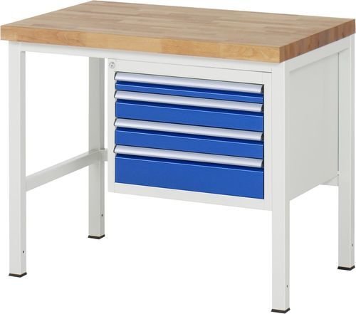 Établi en hêtre - 8132 - RAU - pour atelier / à tiroir / à 4 tiroirs