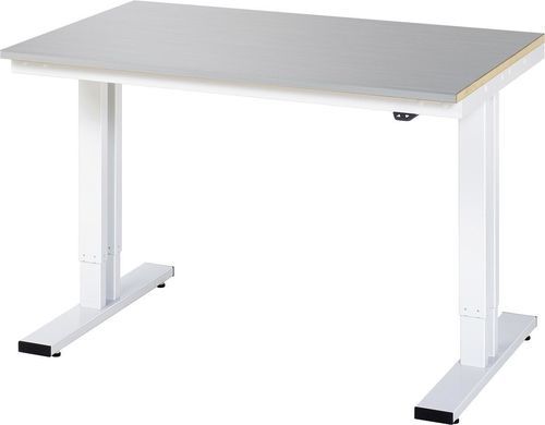 Établi en inox - 08-WT-125-080-ES - RAU - pour atelier / à hauteur réglable / électrique