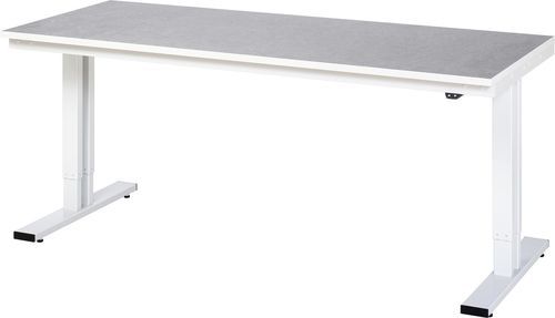 Établi en acier - 08-WT-200-080-L - RAU - à hauteur réglable / électrique