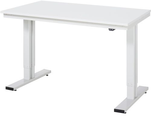 Établi en acier - 08-WT-125-080-ME - RAU - à hauteur réglable / ESD / électrique