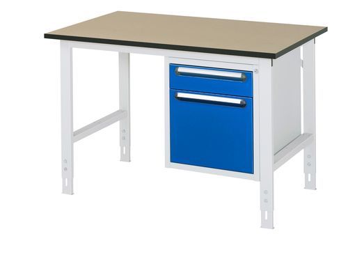 Établi en bois - 06-625F80-12-KM05.11 - RAU - pour atelier / à tiroir / à 2 tiroirs