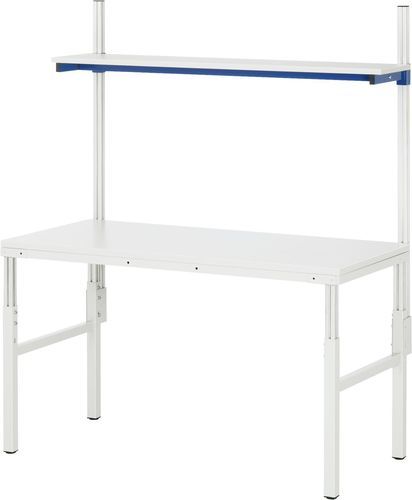Établi en acier - E-ATEB-1500-500H.11 - RAU - pour atelier / à étagères / métallique
