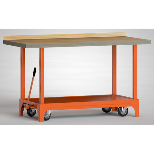 Établi en hêtre - WP754N-1500M45-X7000 - KLW LUTZ - pour atelier / mobile / métallique