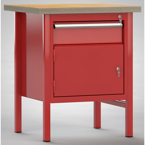 Établi en hêtre - ERGO  - KLW LUTZ - pour atelier / à tiroir / à double porte