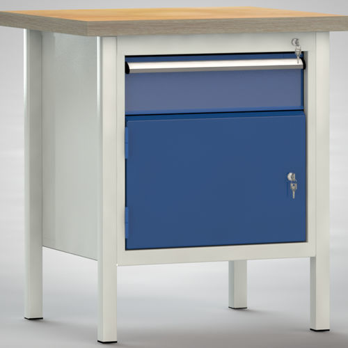 Établi en hêtre - WS052N-0750M40-E1681 - KLW LUTZ - pour atelier / à tiroir / à double porte