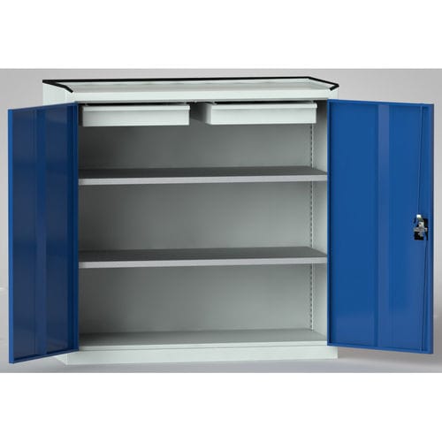 Armoire à outils - 7FG-NG1000TD-0702XRB - KLW LUTZ - au sol / à 2 tiroirs / à double porte
