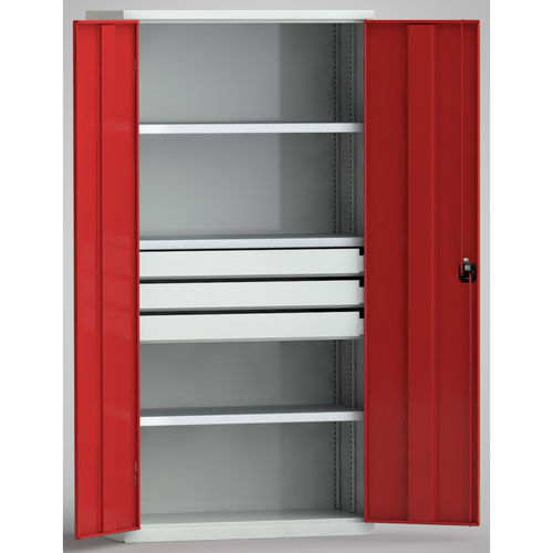 Armoire de stockage - UNIVERSAL  - KLW LUTZ - au sol / à 3 tiroirs / à portes battantes