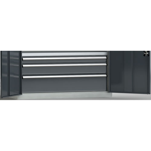 Armoire de stockage - 7FS-PPX-200U-SVX - KLW LUTZ - au sol / à 3 tiroirs / verrouillable