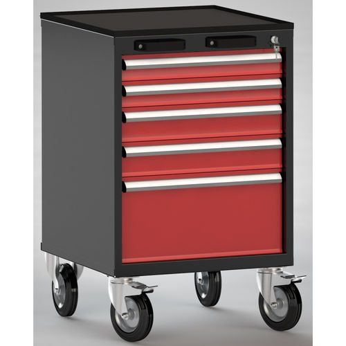 Armoire à outils - FEA0700-05ESV-001 - KLW LUTZ - à roulettes / à 5 tiroirs / en métal
