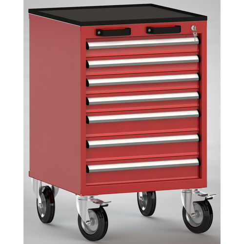 Armoire à outils - FEA0700-07ESV-003 - KLW LUTZ - à roulettes / à 7 tiroirs / en métal
