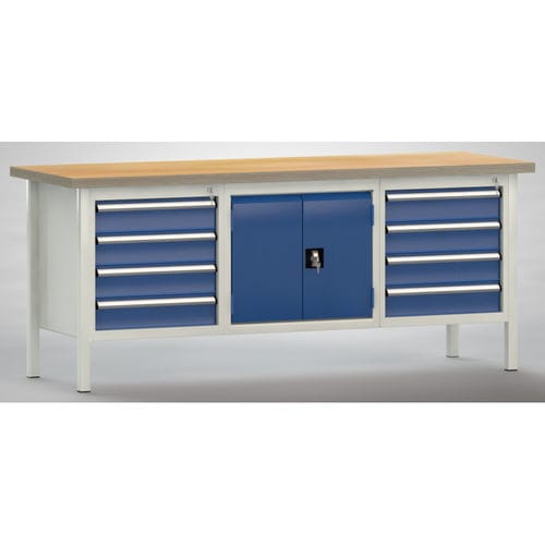 Établi en hêtre - WS239N-2000M40-E2050 - KLW LUTZ - pour atelier / industriel / à tiroir