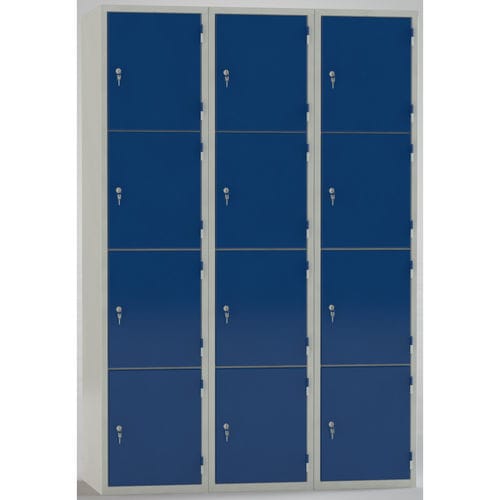 Vestiaire robuste - 08/87S-12 - KLW LUTZ - ventilé / multiple / manuel