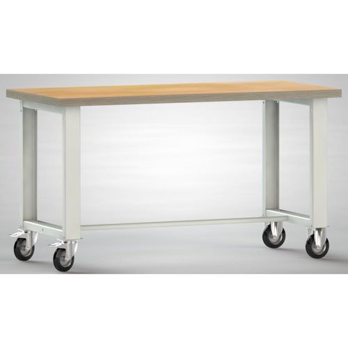 Établi en hêtre - WS885N-1500M40-X7000 - KLW LUTZ - mobile / démontable / pour charges lourdes