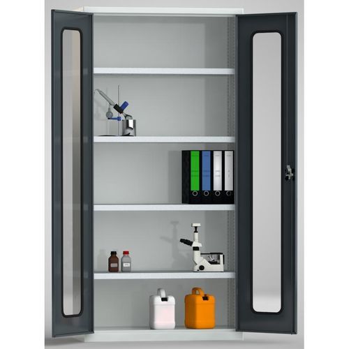 Armoire de stockage - 7FN-LF1950FD-0194XRB - KLW LUTZ - au sol / à porte / avec porte transparente