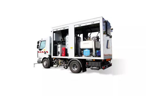 Camion grue - AXIMUM - de transport / à moteur thermique / pour chantier