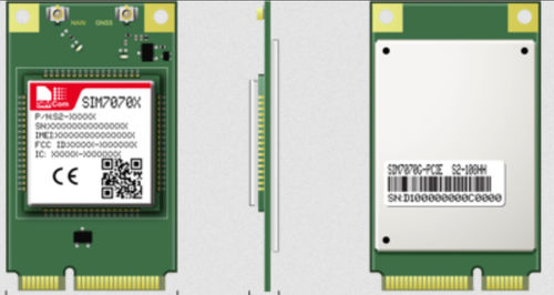 Module sans fil USB - SIM7070E-PCIE - SIMCom Wireless Solutions Ltd. - de données / PCIe / GPRS
