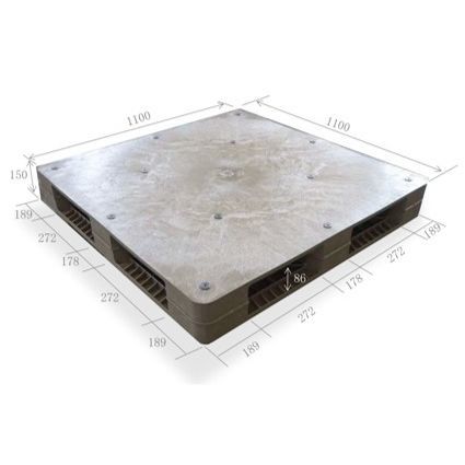 Palette en plastique recyclé - TH-R4-1111 - TAIWA HOLDING CO., LTD. - de stockage / de manutention / multivoies