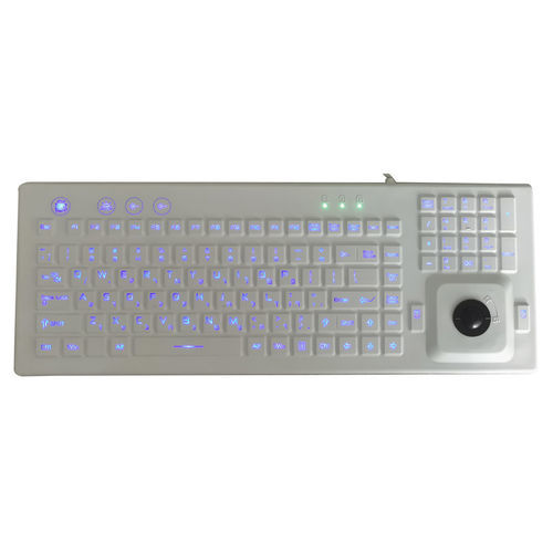 Clavier de bureau - KH-K102-394TB - Kehang Technology - à touches mécaniques / 102 touches / avec trackball