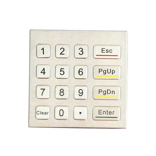 Clavier numérique 16 touches - KH-E100-16 - Kehang Technology - encastrable / en inox / USB