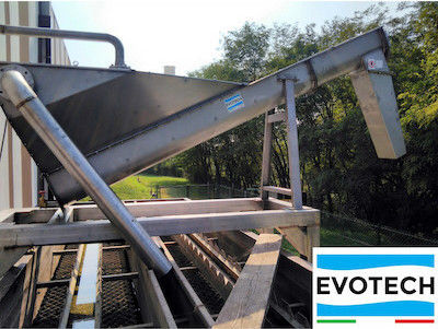 Séparateur de sable - Evotech srl - de boues / par voie humide / à spirale