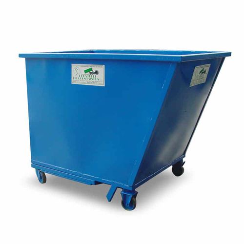 Chariot de transfert - Locatelli Eurocontainers - en métal / pour conteneur à déchets / à 4 roues motrices