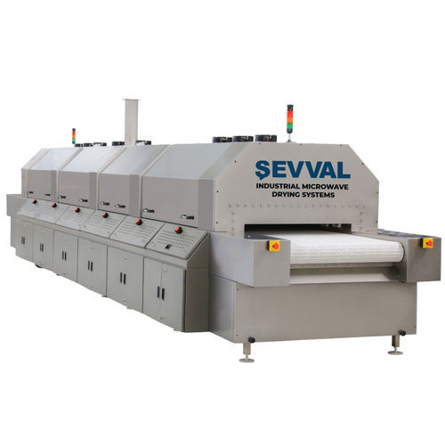 Système de séchage à micro-ondes - SEVVALUSA Nut Processing and Packaging Solutions - continu / de stérilisation / avec convoyeur à bande