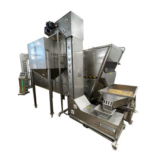 Machine de torréfaction d'amandes - SVL250 - SEVVALUSA Nut Processing and Packaging Solutions - d'arachides / de pois chiches / en continu