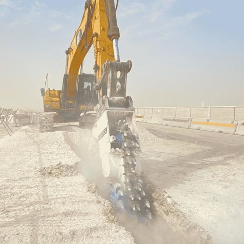 Fraise de havage hydraulique pour excavatrice - EK 110 - KEMROC Spezialmaschinen GmbH