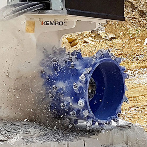 Fraise de havage hydraulique pour excavatrice - ES 70 HD - KEMROC Spezialmaschinen GmbH - à tambour