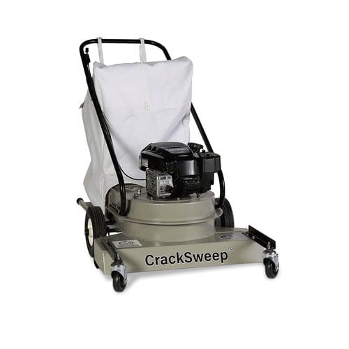 Balayeuse aspiratrice accompagnée - CrackSweep™ - FOD - à essence / d'extérieur / de poussières