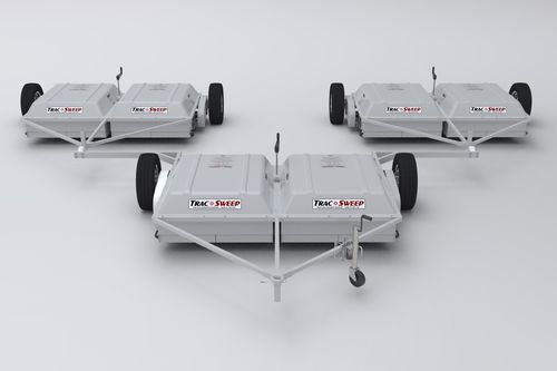 Balayeuse pour piste d'aéroport - TracSweep® FBR-22 - FOD - sur camion / sans moteur / compacte