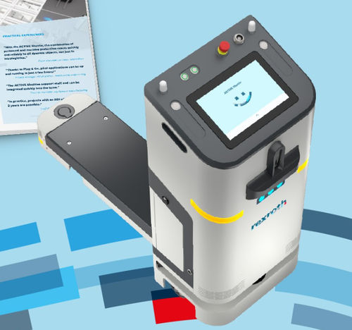 AMR de transport - ACTIVE Shuttle - Bosch Rexroth Components for Mobile Robotics - à guidage laser