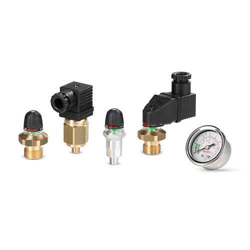 Indicateur de pression différentiel - HF series - Ikron - analogique / fileté / en acier