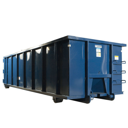 Conteneur à déchets en plastique - wastequip - à 4 roues / ouvert