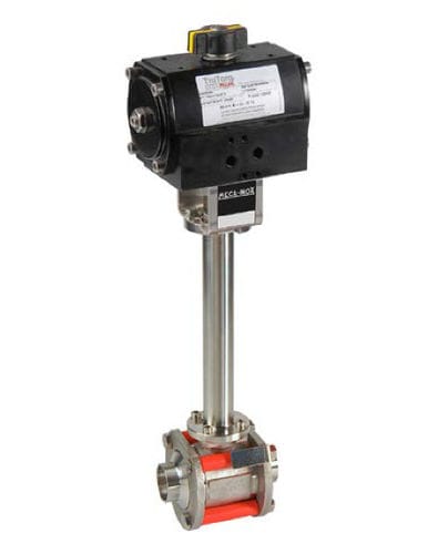 Vanne à boisseau sphérique - Meca-Inox - manuelle / à commande pneumatique / électrique