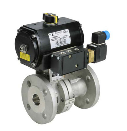 Vanne à boisseau sphérique - Meca-Inox - à levier / pneumatique / pour produits chimiques