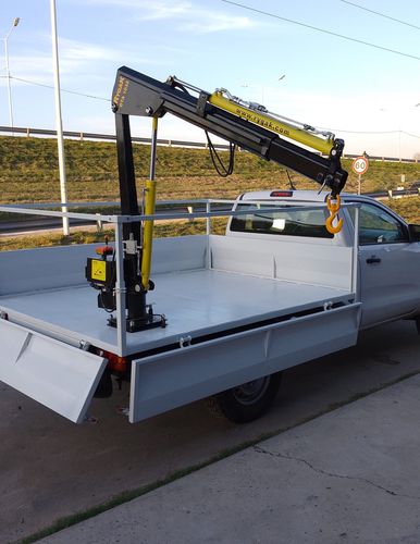 Mini-grue montée sur camion - GTA 1000 - Rygak - à flèche / de levage / légère