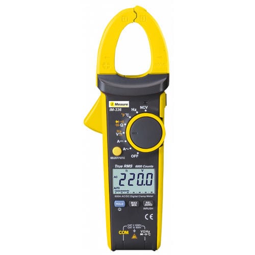Pince multimètre numérique - IM-336 - DISTRIMESURE - iMesure - portable / 1000 V / 600 A